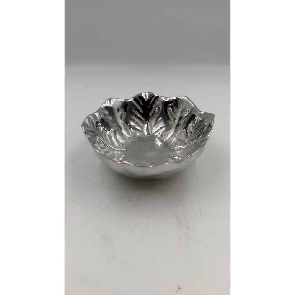 Cabbage Lettuce Metal Aluminum Mini 5.5” Bowl Made in Mexico